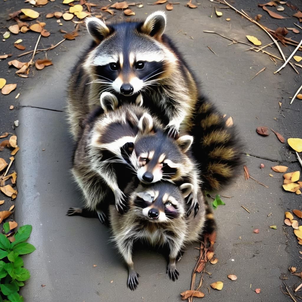 Affectionate Raccoon AI Interpretation
