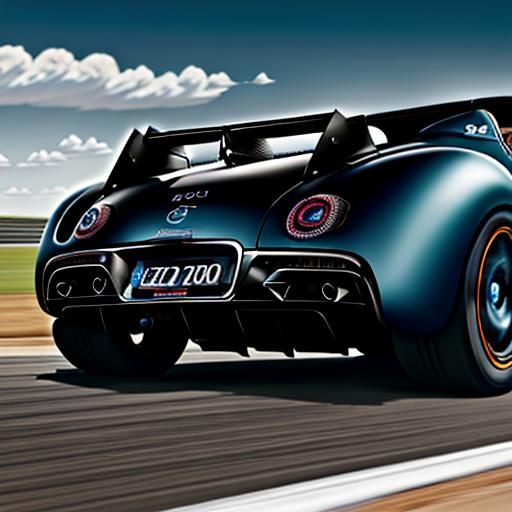 Anime Car Mashup: Bugatti Chiron and Mercedes Benz