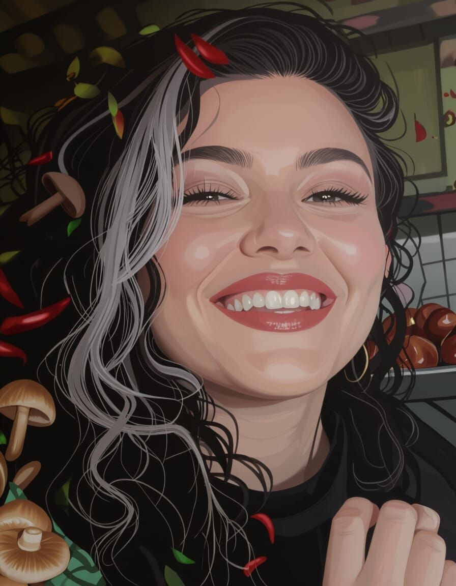 Empanada Creation: Hyperrealistic Kitchen Scene