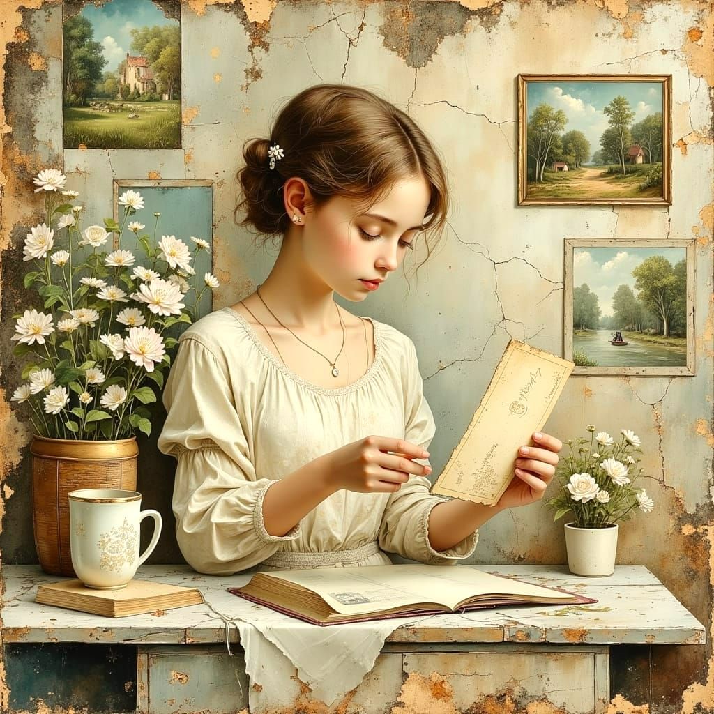 Fading Mementos: A Cozy Pastel Souvenir