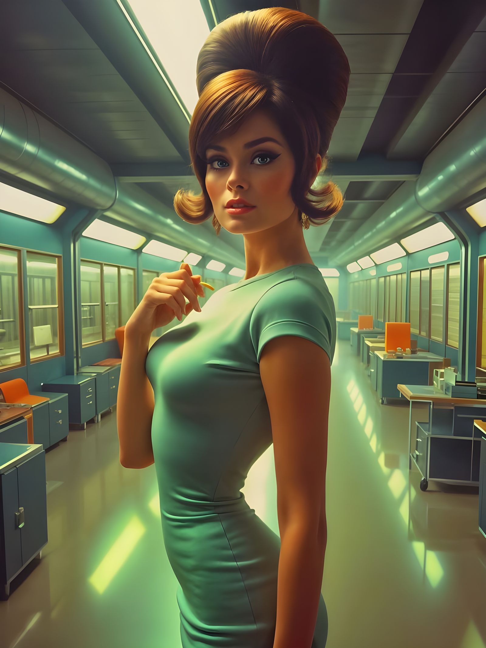 A Stunning 1960s Space Girl with a Bouffant