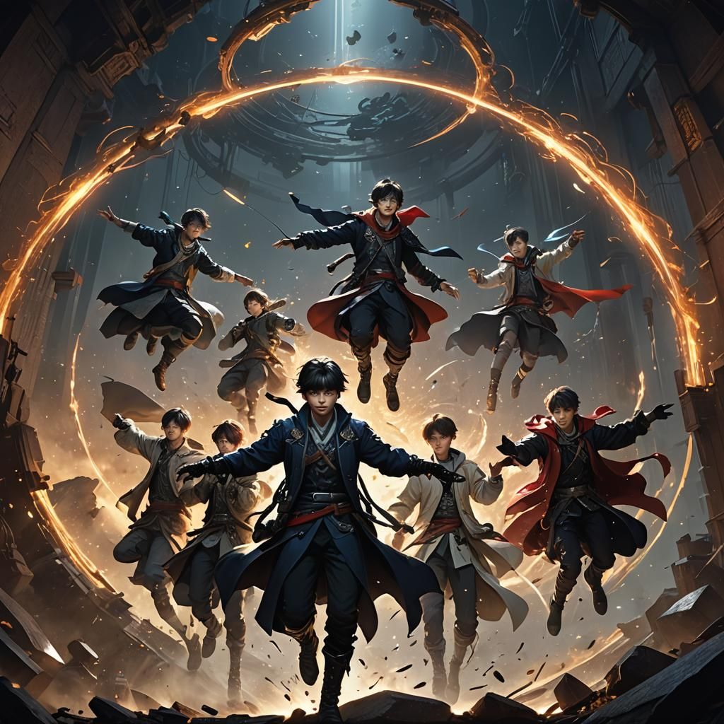 TXT Members Plunge into the Void: Fantasy Art