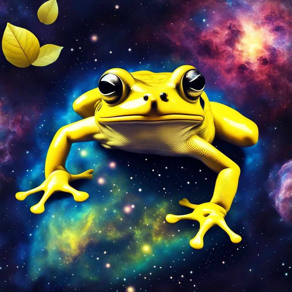 Lemon Frog in Space: Holographic Cosmic Illustration