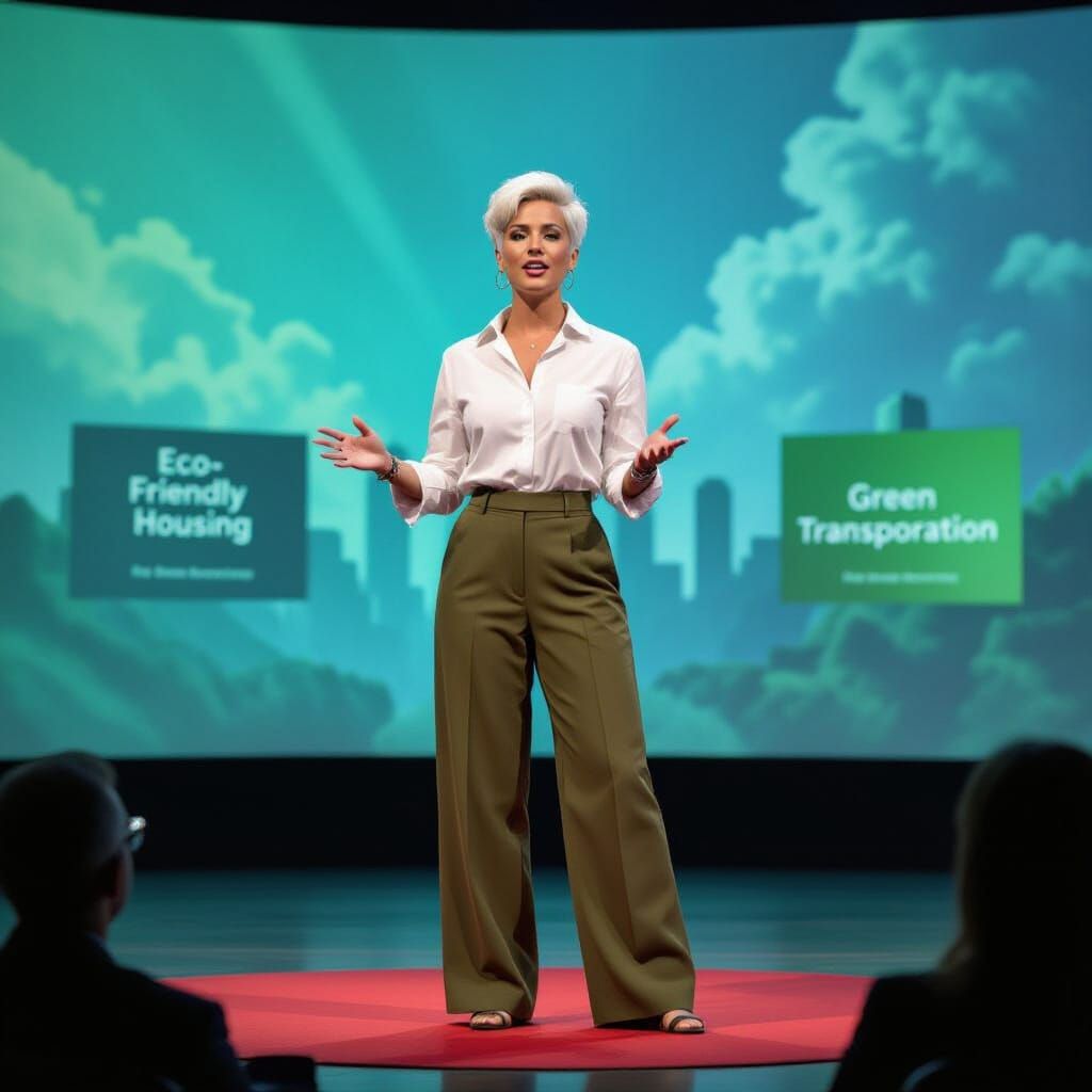 Woman Delivers Passionate TED Talk on Global Warming