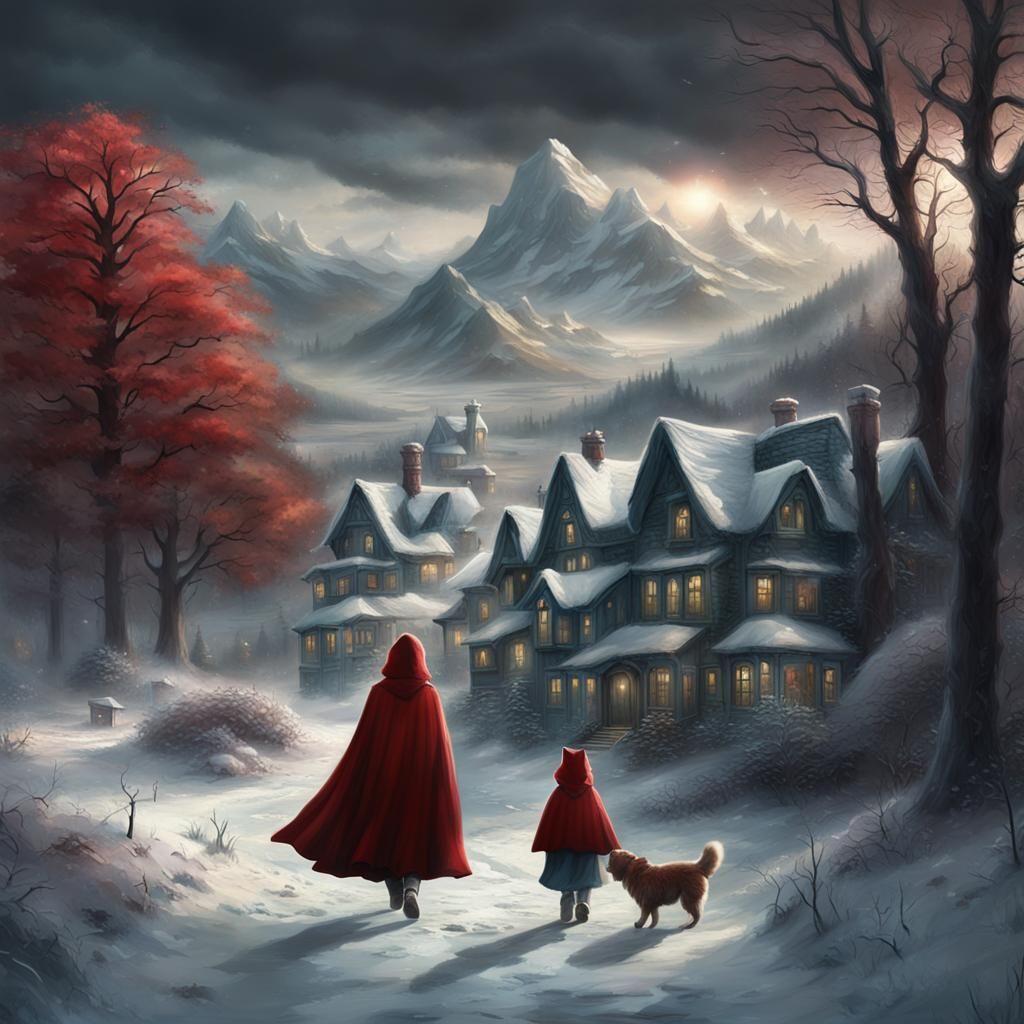 Little Red Riding Hood: Epic Digital Matte Painting