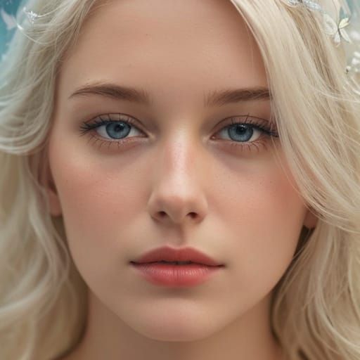 UHDR RAW Photo of Woman with White Hair in Hot Spring