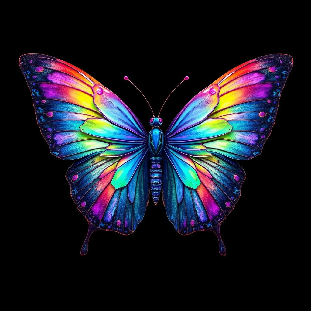 Mysterious Farfalla in Iridescent Splendor