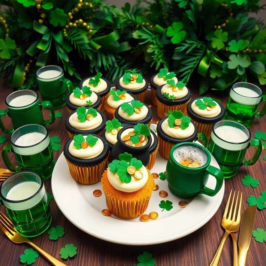 Delicious St. Patrick's Day Cupcakes and Green Beers to Cele...