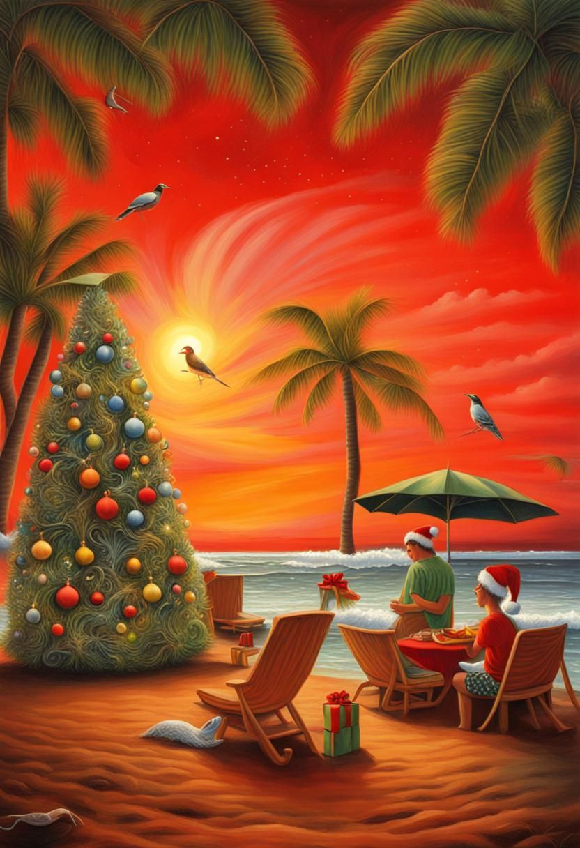 Christmas in Hawaii, surrealism