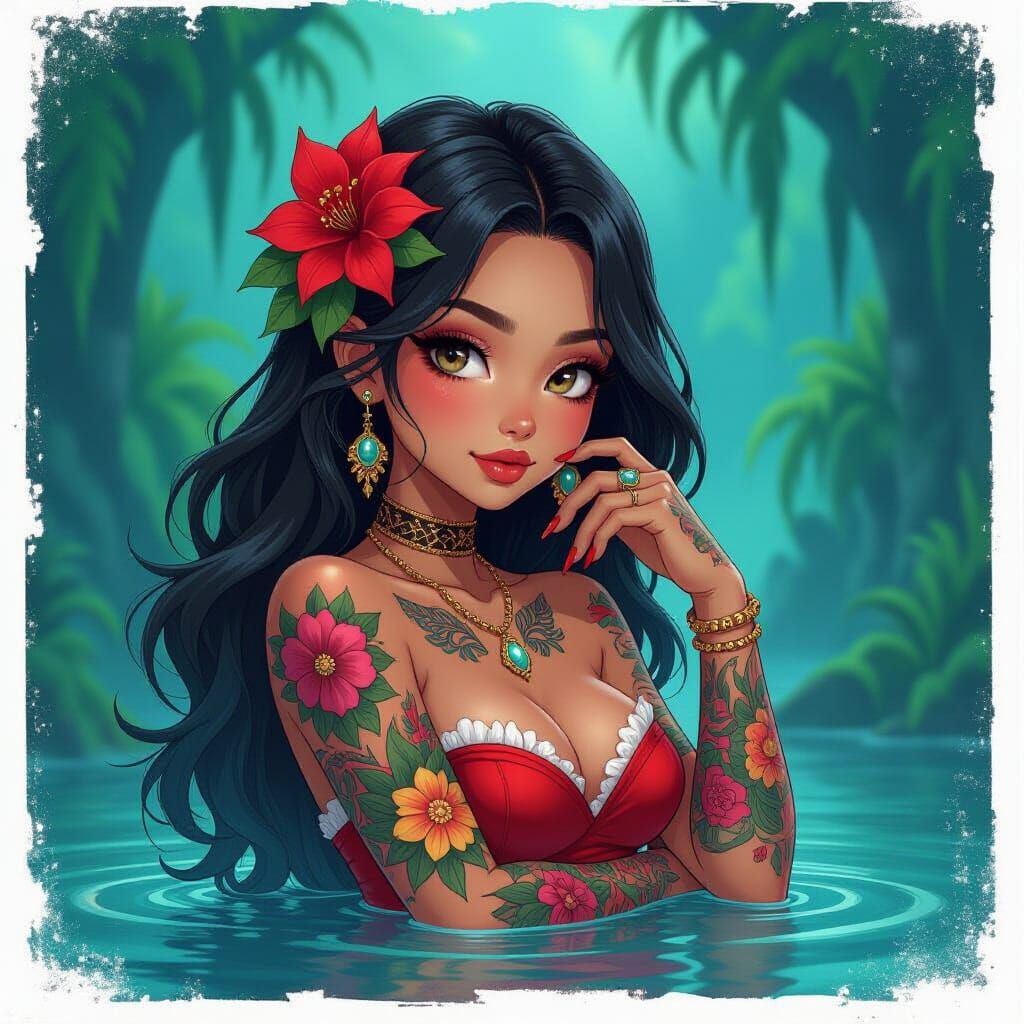 Filipino Girl in Mystical Realm, Twisted Wonderland Art