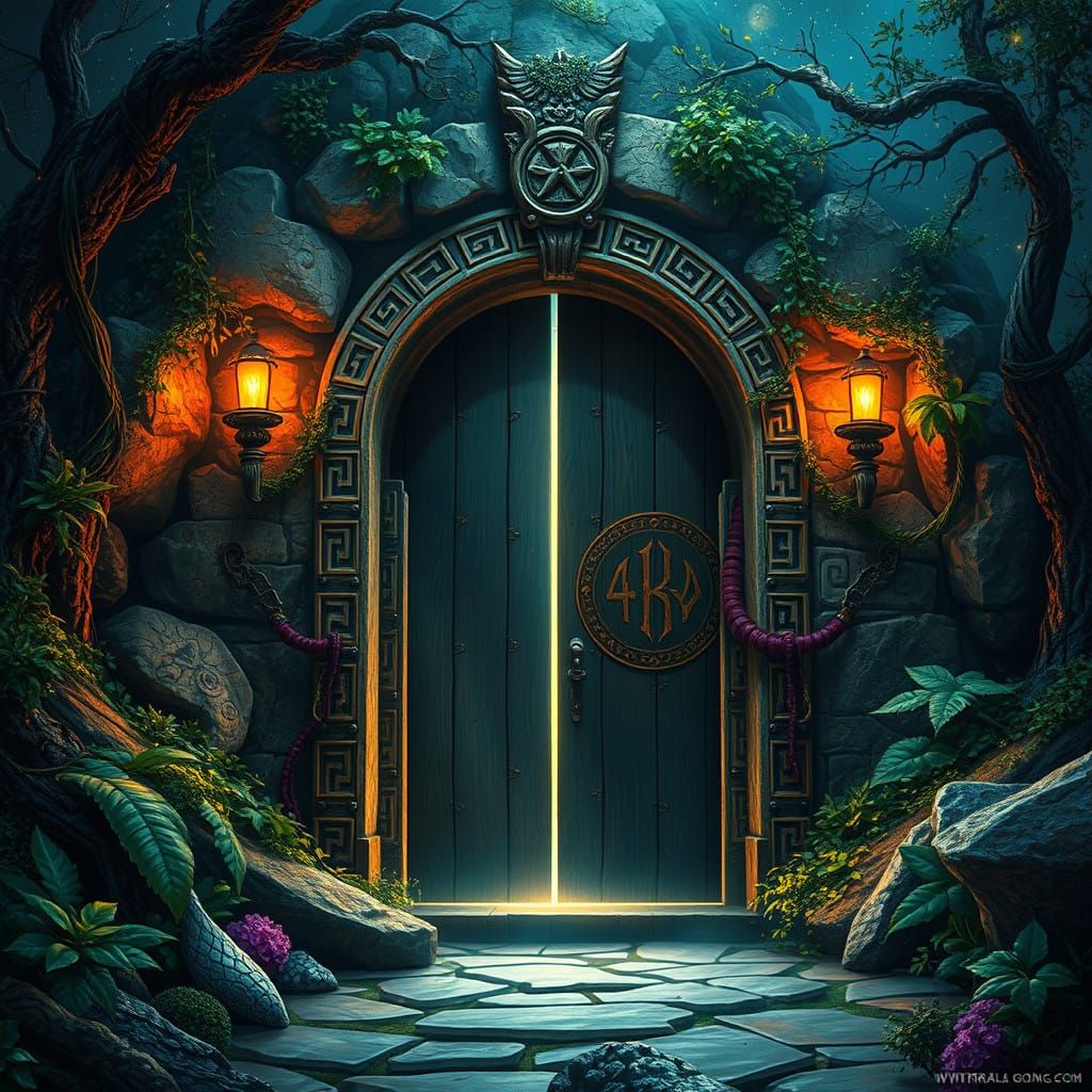 Majestic Ancient Gateway to the Forgotten Realm