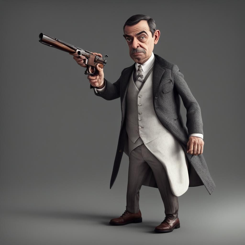Mr. Bean as Assassin in Django Style