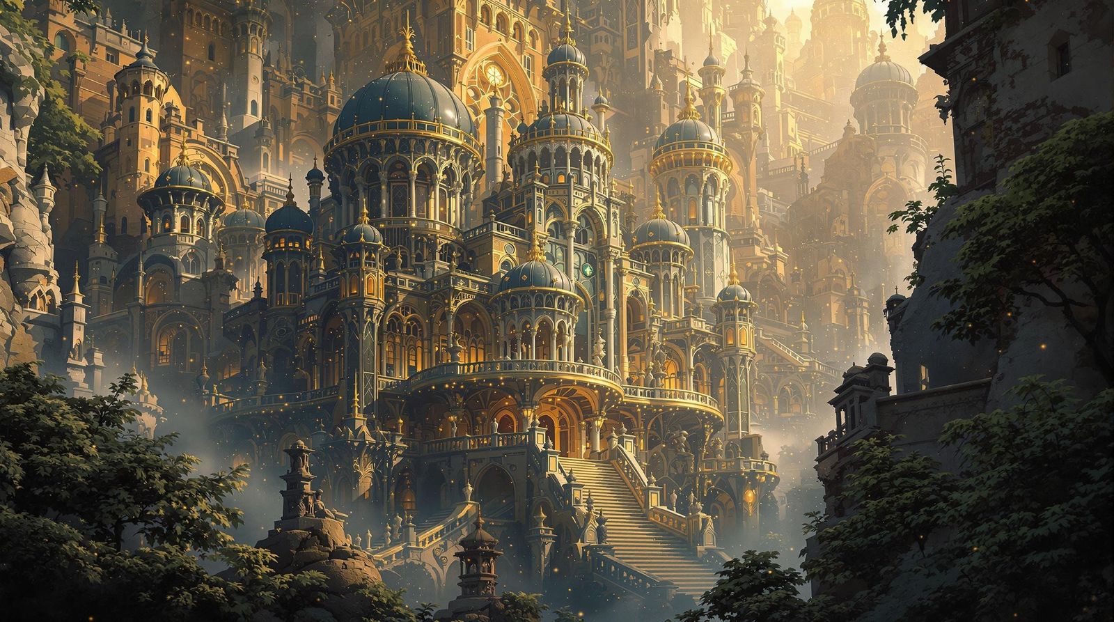 Ethereal Art Deco Metropolis