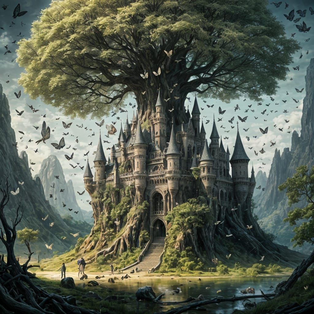 Surreal Pencil Metamorphosis into Nature and Fantasy