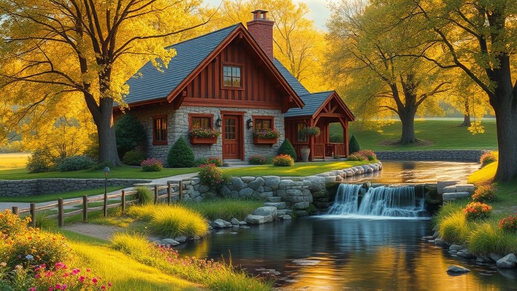 Idyllic Country Estate in Serene Landscape