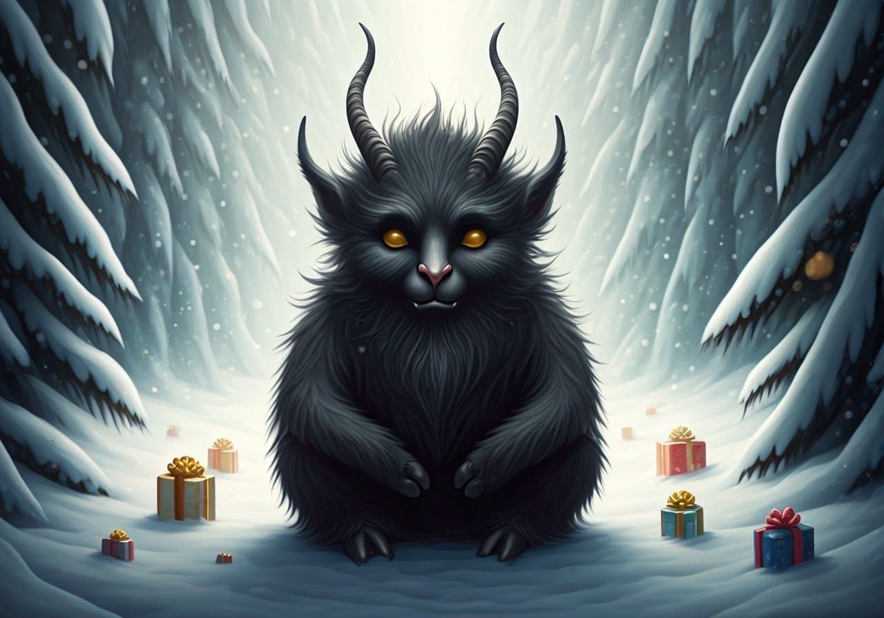 A scary but cute Krampus