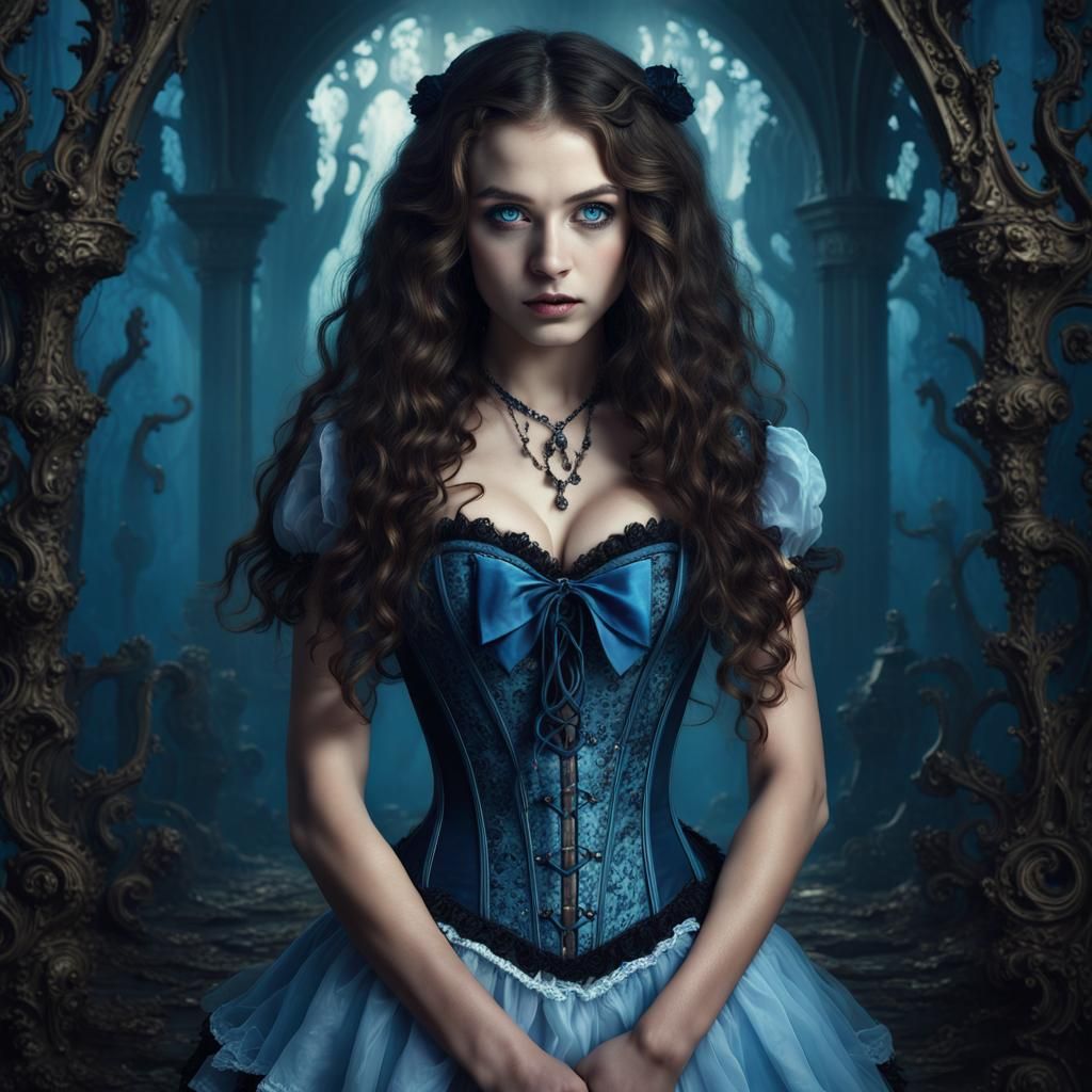 Gothic Alice in Wonderland Portrait