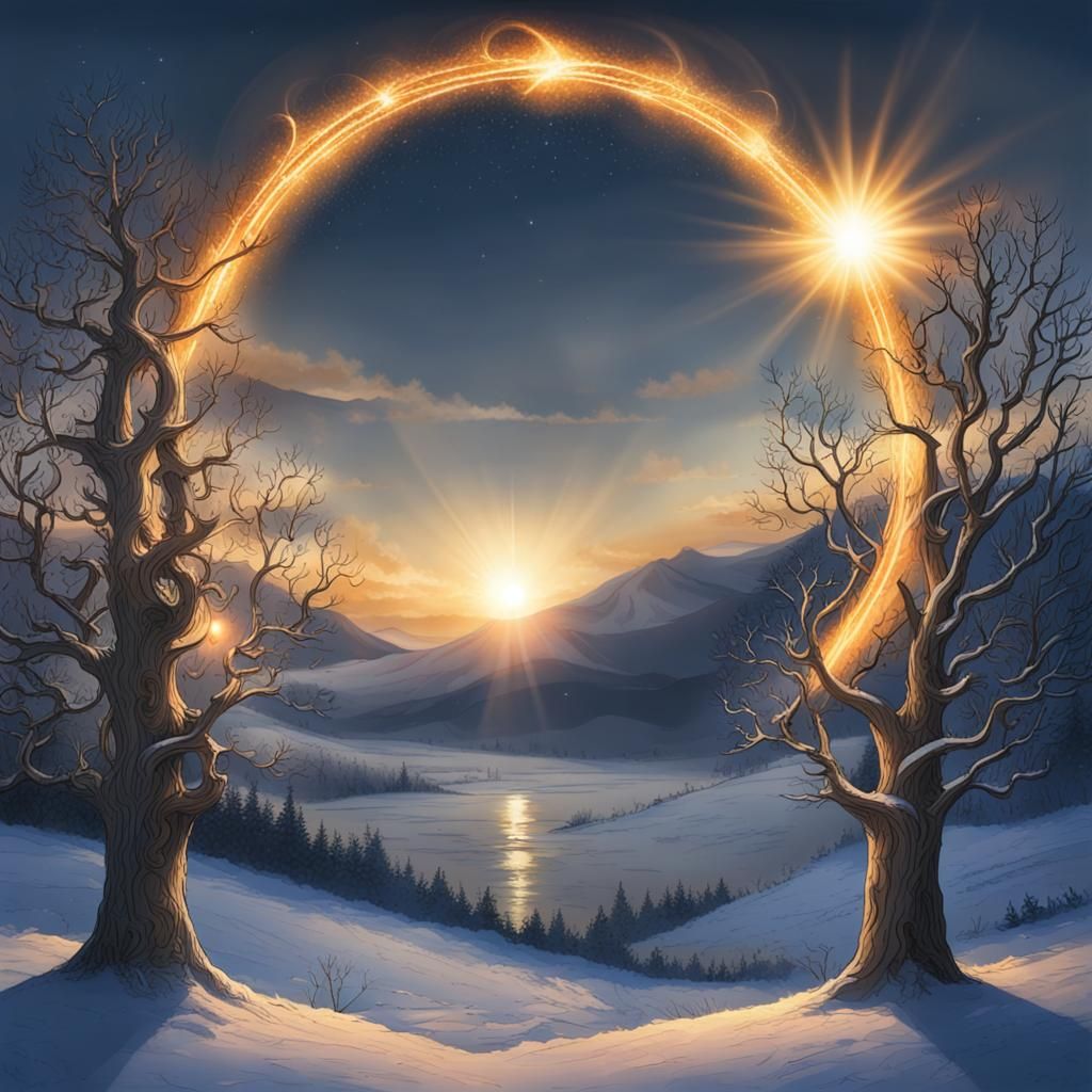 Winter Solstice AI Art