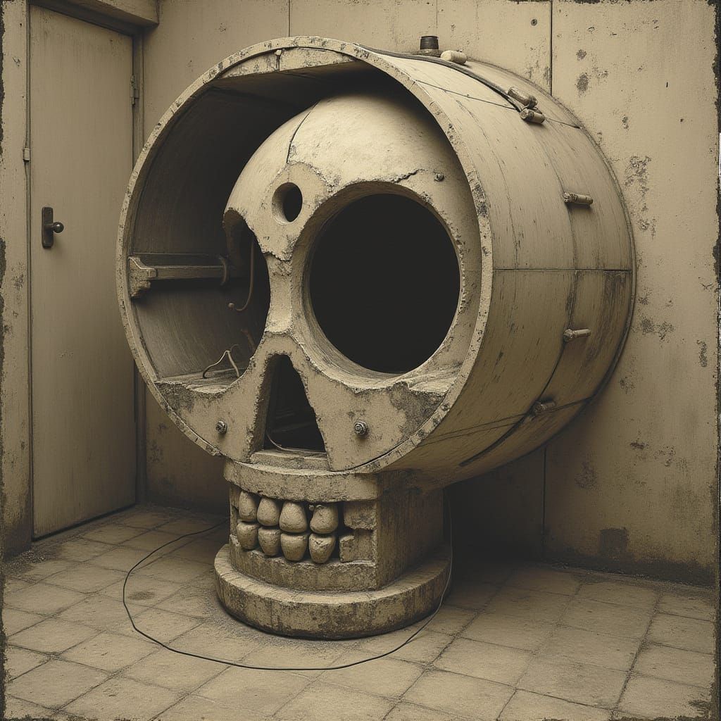 Surreal Chamber Reveals Alien World in Mixed Media