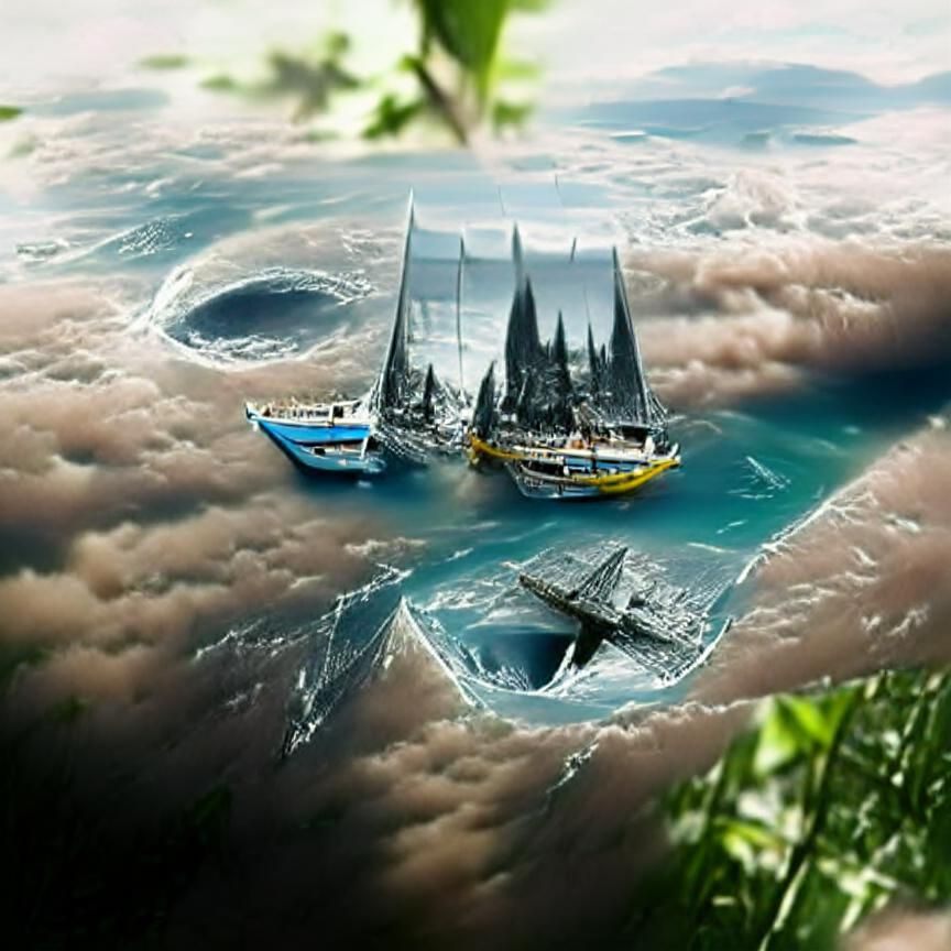 Inside the Bermuda Triangle: Detailed Matte Painting