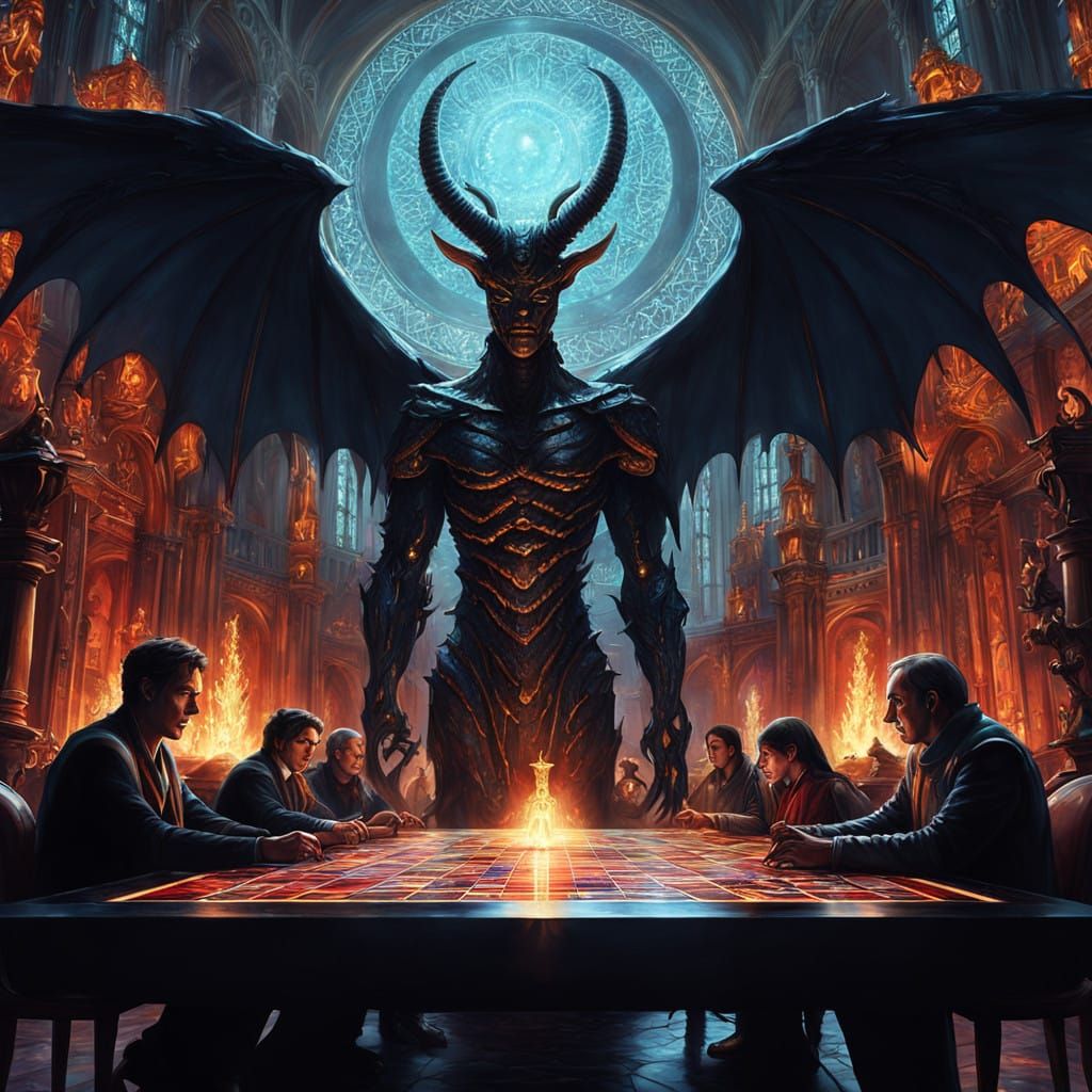 Divine Rivalry in Hell's High-Stakes Game