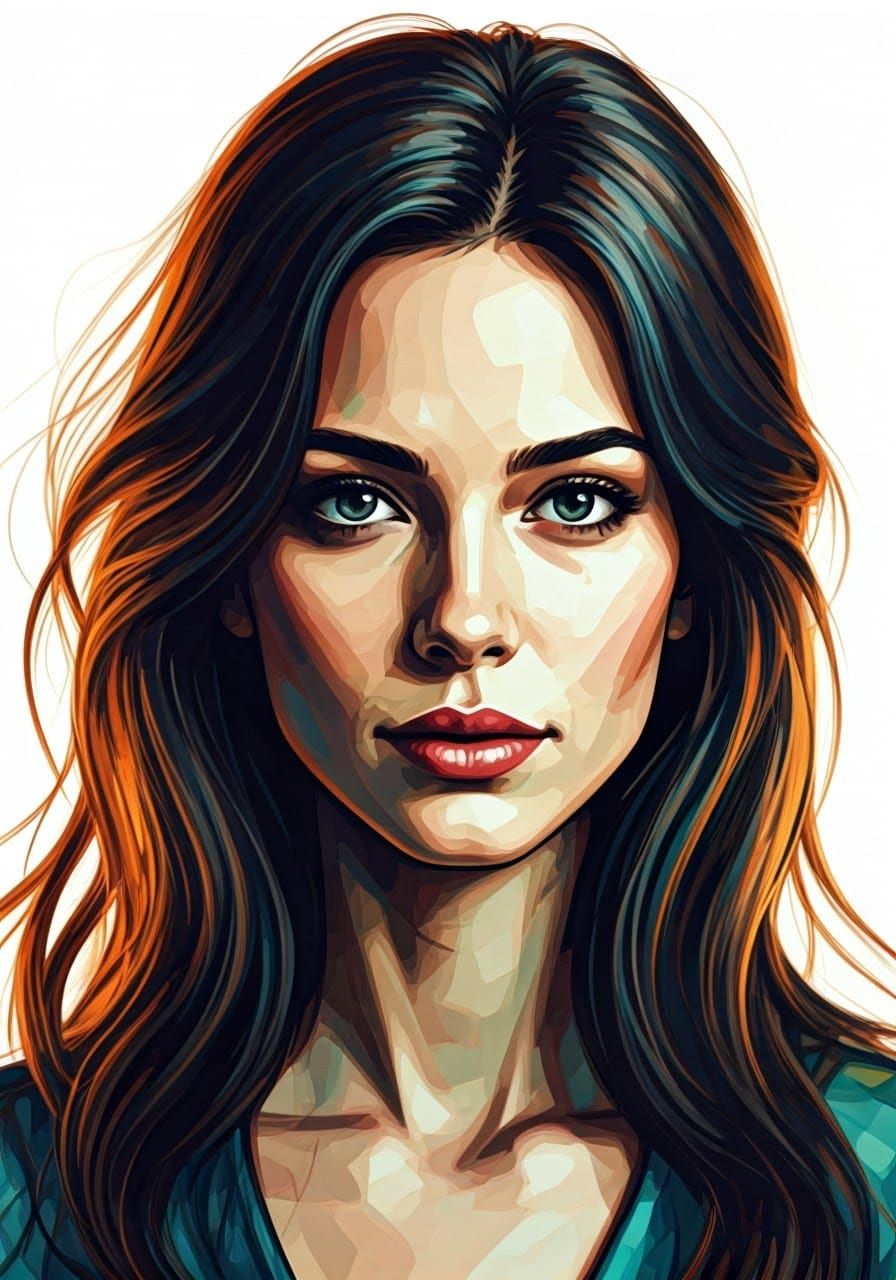 Abstract Portrait of a Wife in Acrylic Glass