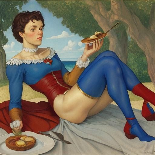 Superhero on Holiday: An Elegant Portrait