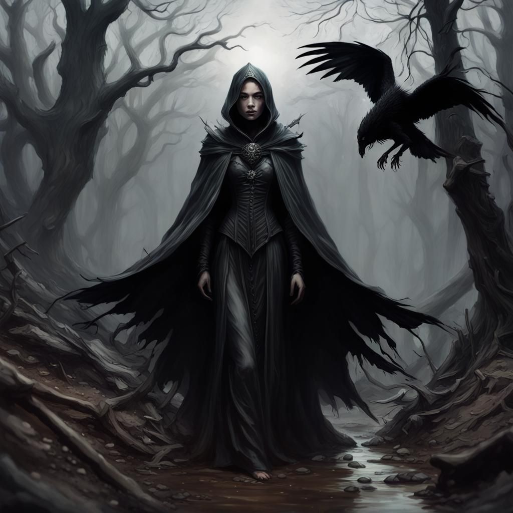 Dramatic Valley of Morbid Death: Hyperrealistic Concept Art