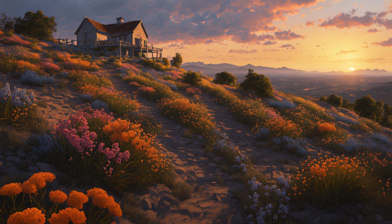 Ethereal Souls on Path to New Life Oil Painting