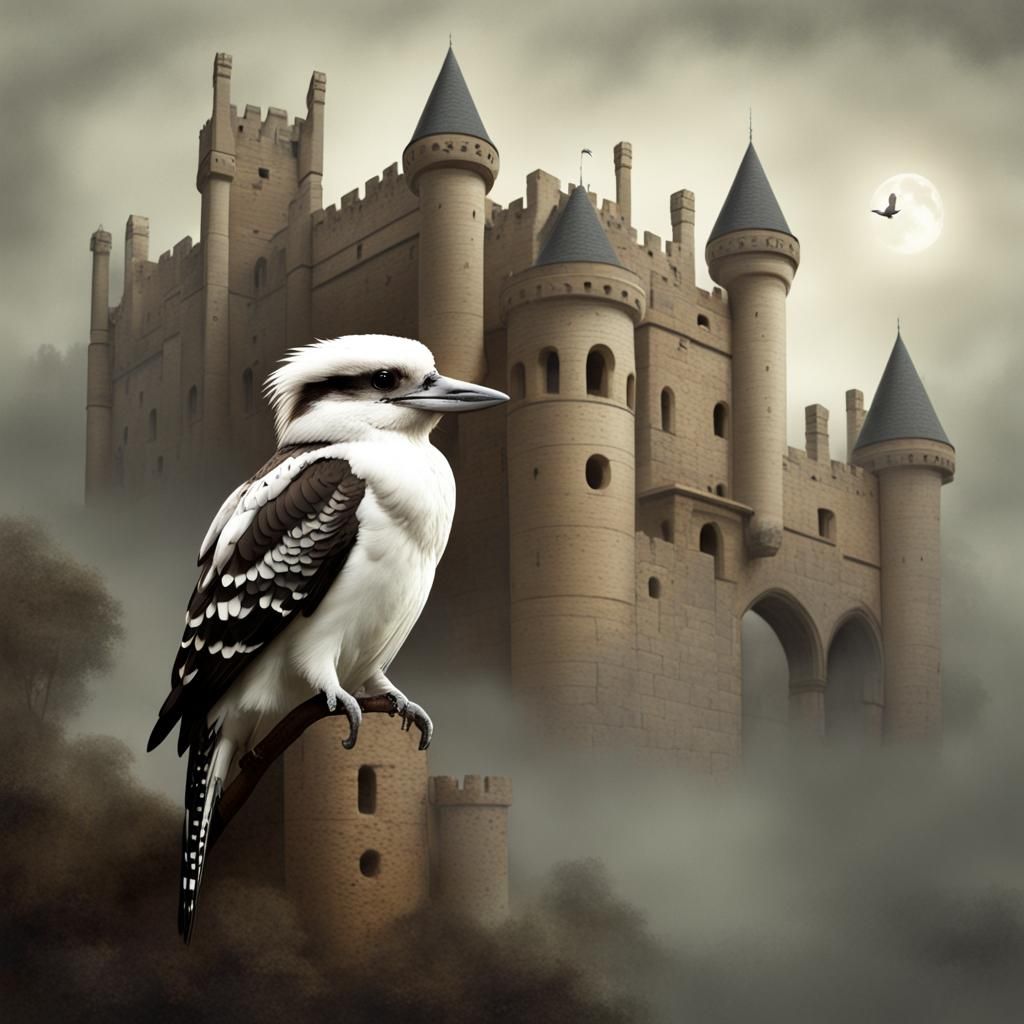 Kookaburra and Ghost in Castle