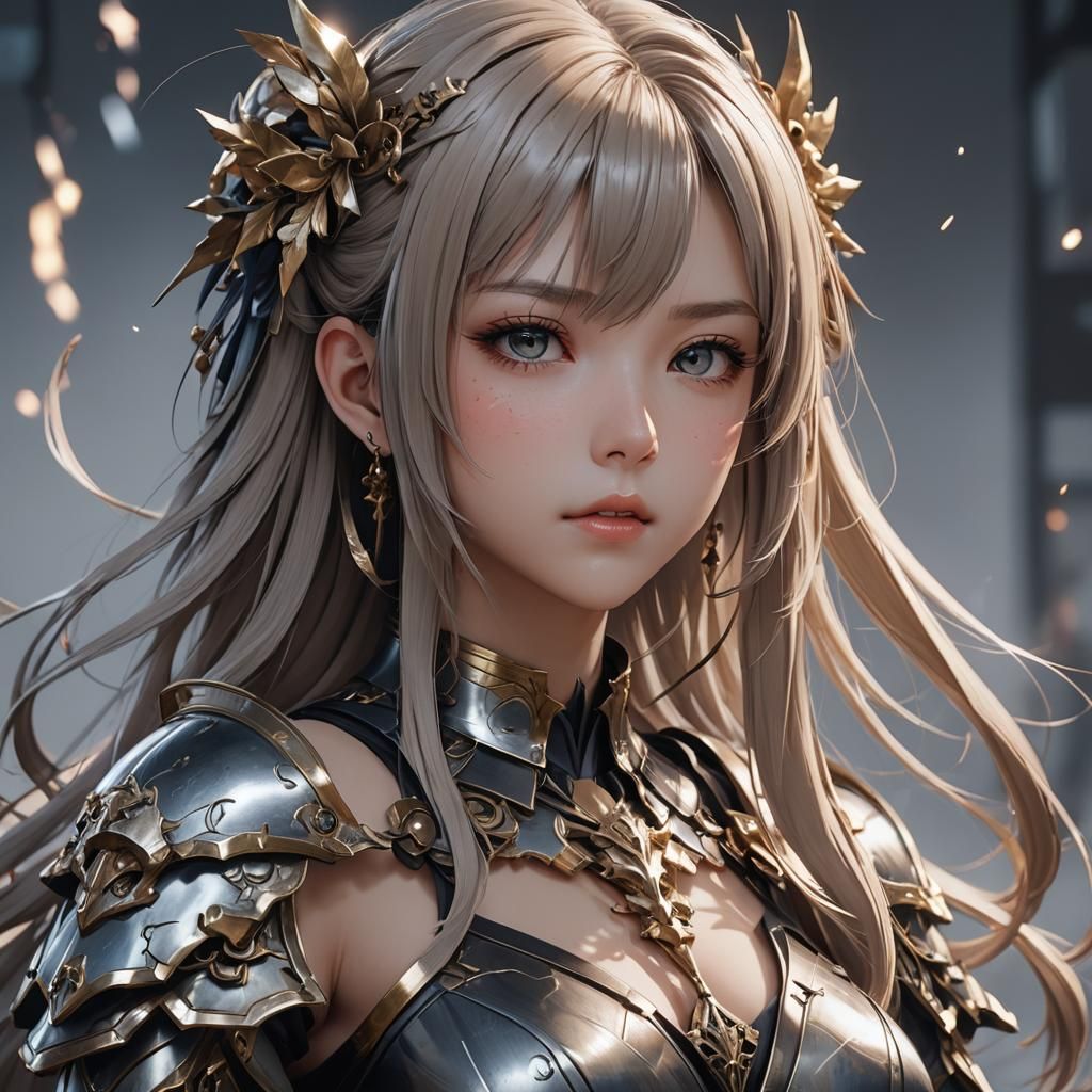 Aesthetic 3D Anime Art Inspired by WLOP