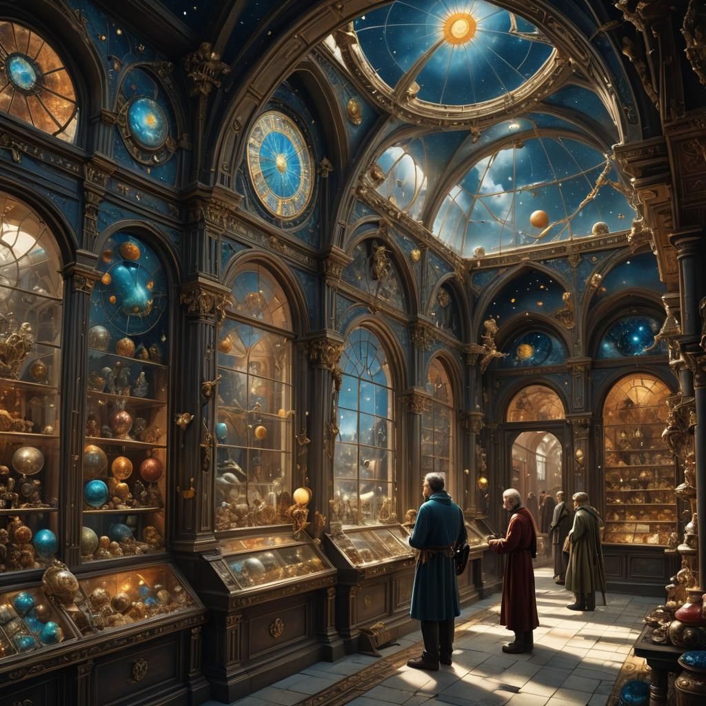 Celestial Shop Window: Fantasy Concept Art
