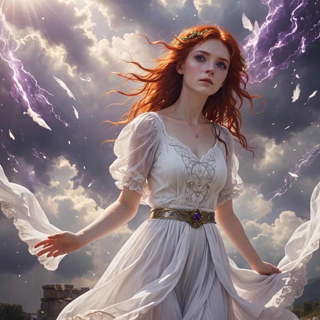 Fae with Red Hair and Chaos Magic