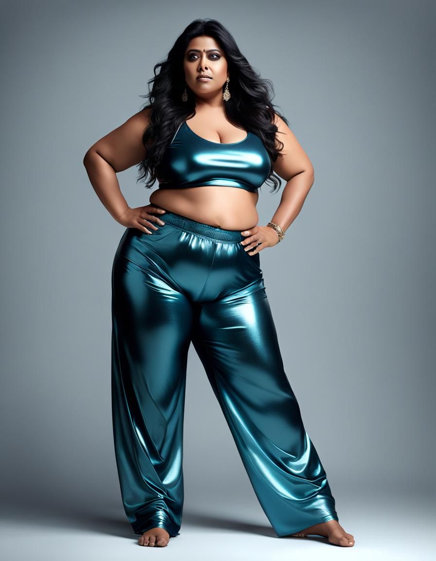 Curvy Woman in Dark Fantasy Art Style