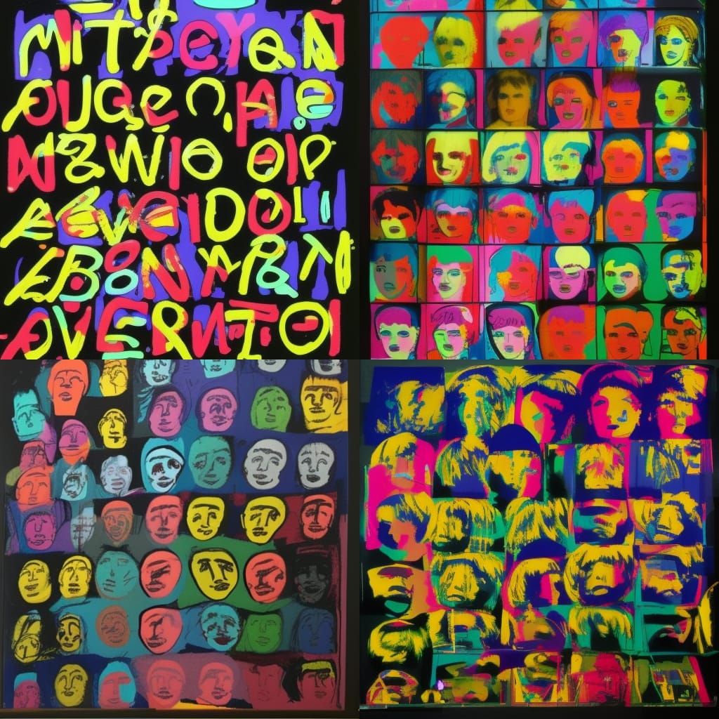 Neon Mind's Eye in Pop Art Style