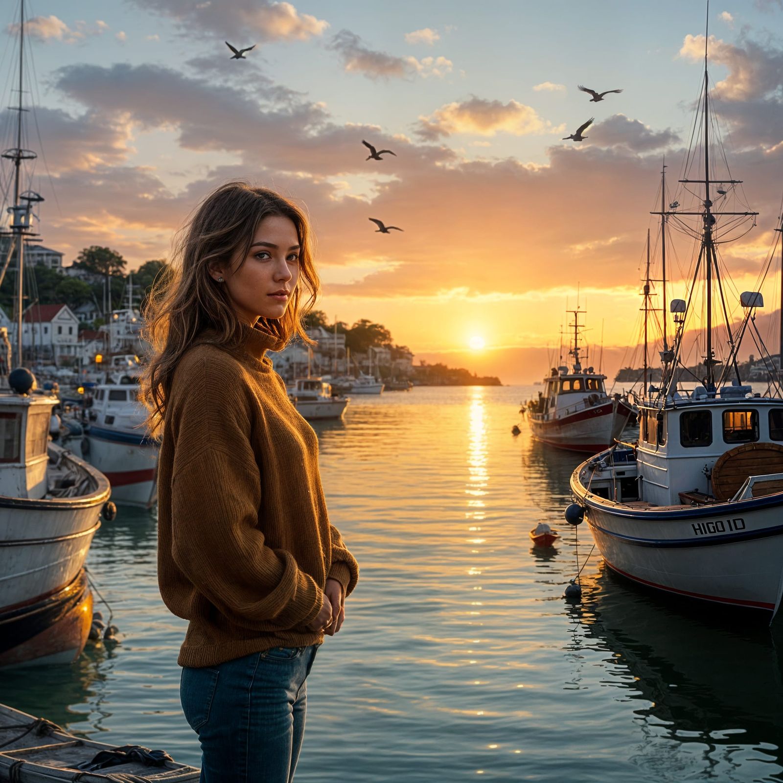 Sunrise Harbor Scene in Ultra HD