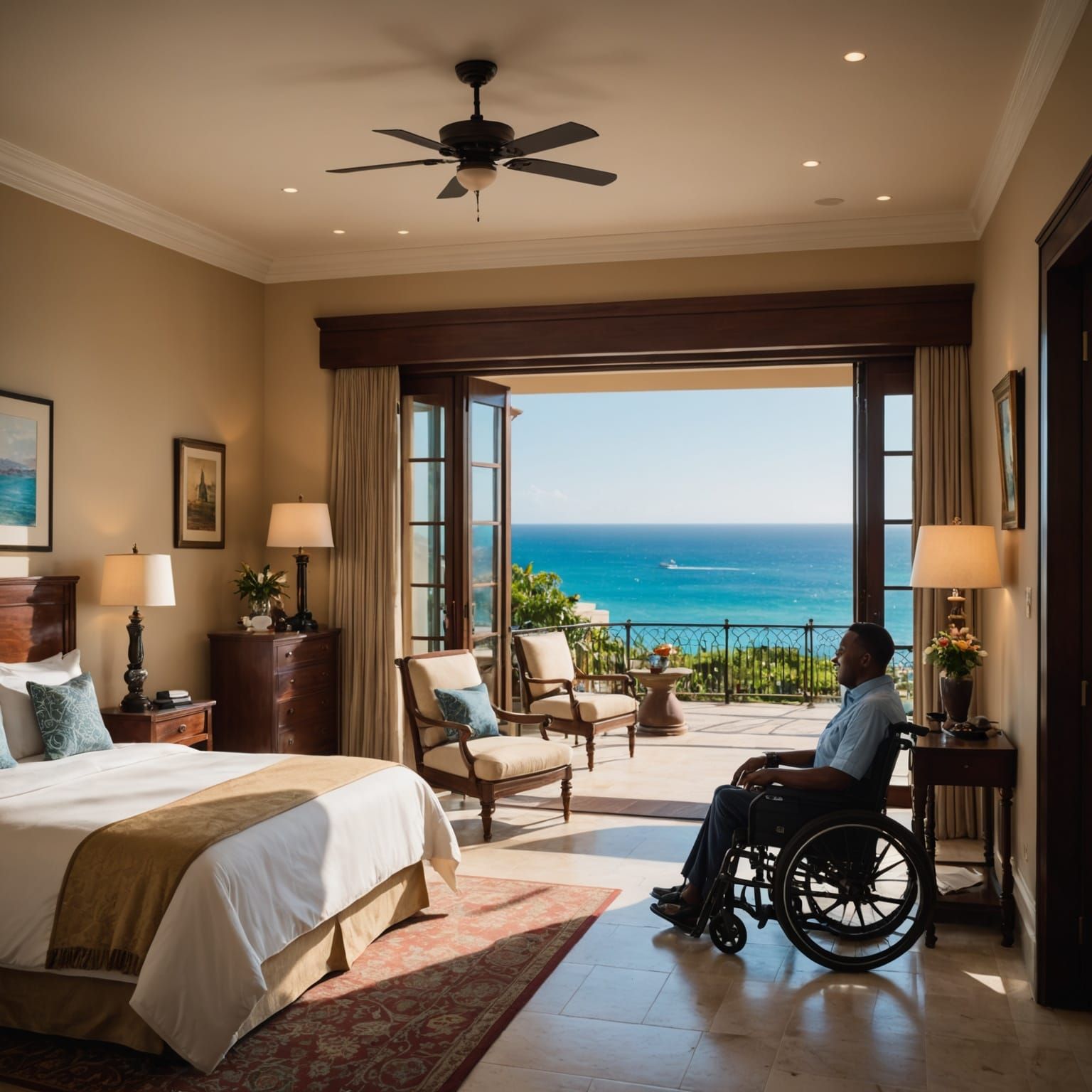 Accessible Luxury Resort Oasis with Ocean View