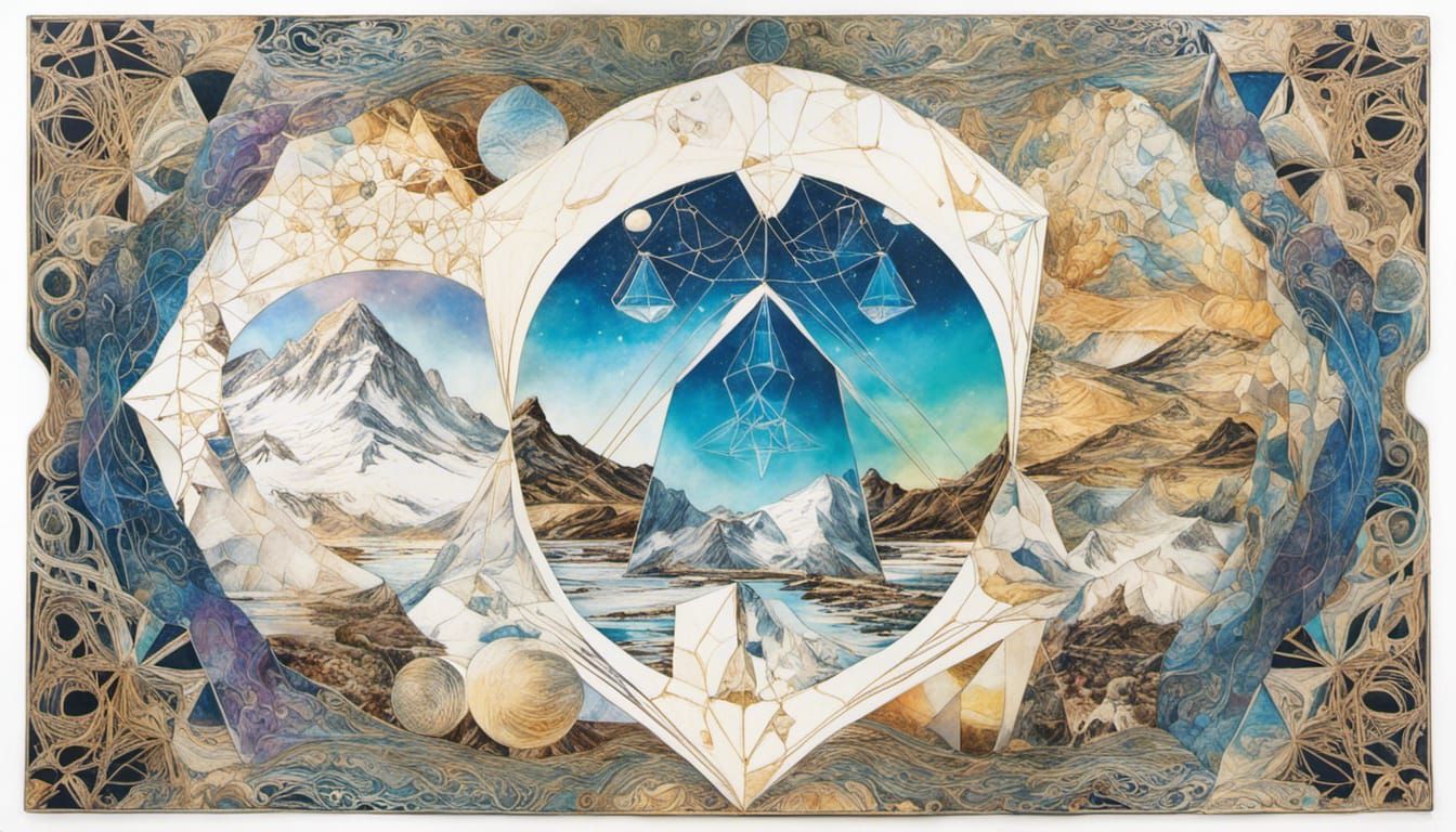 Quantum Zentangle: Fractal Wave Function with Zodiac Symbols