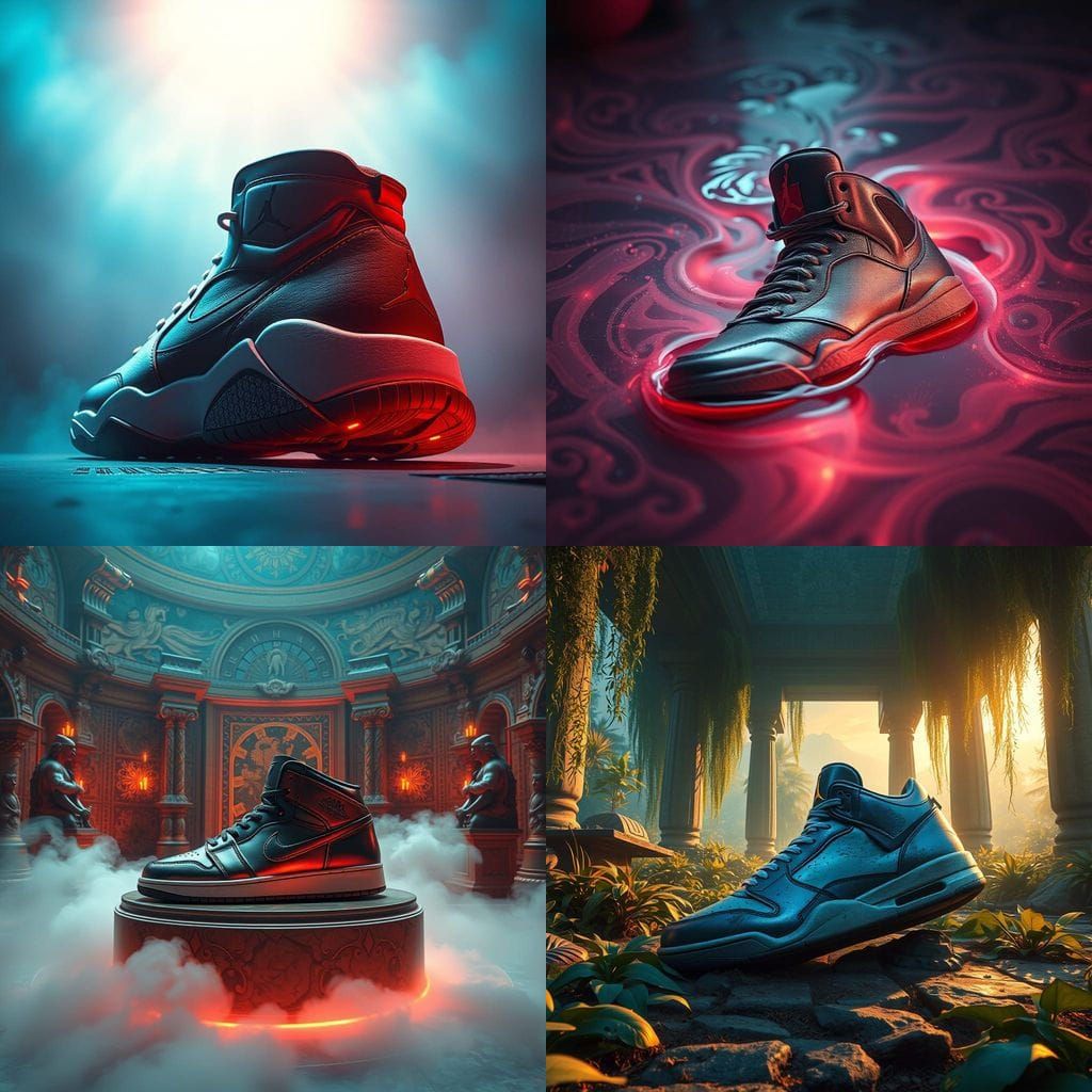Epic Air Jordan Fantasy Concept Art in Unreal Engine 5
