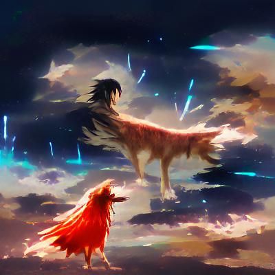 Stylized Wolf Howling at Moon Graphic