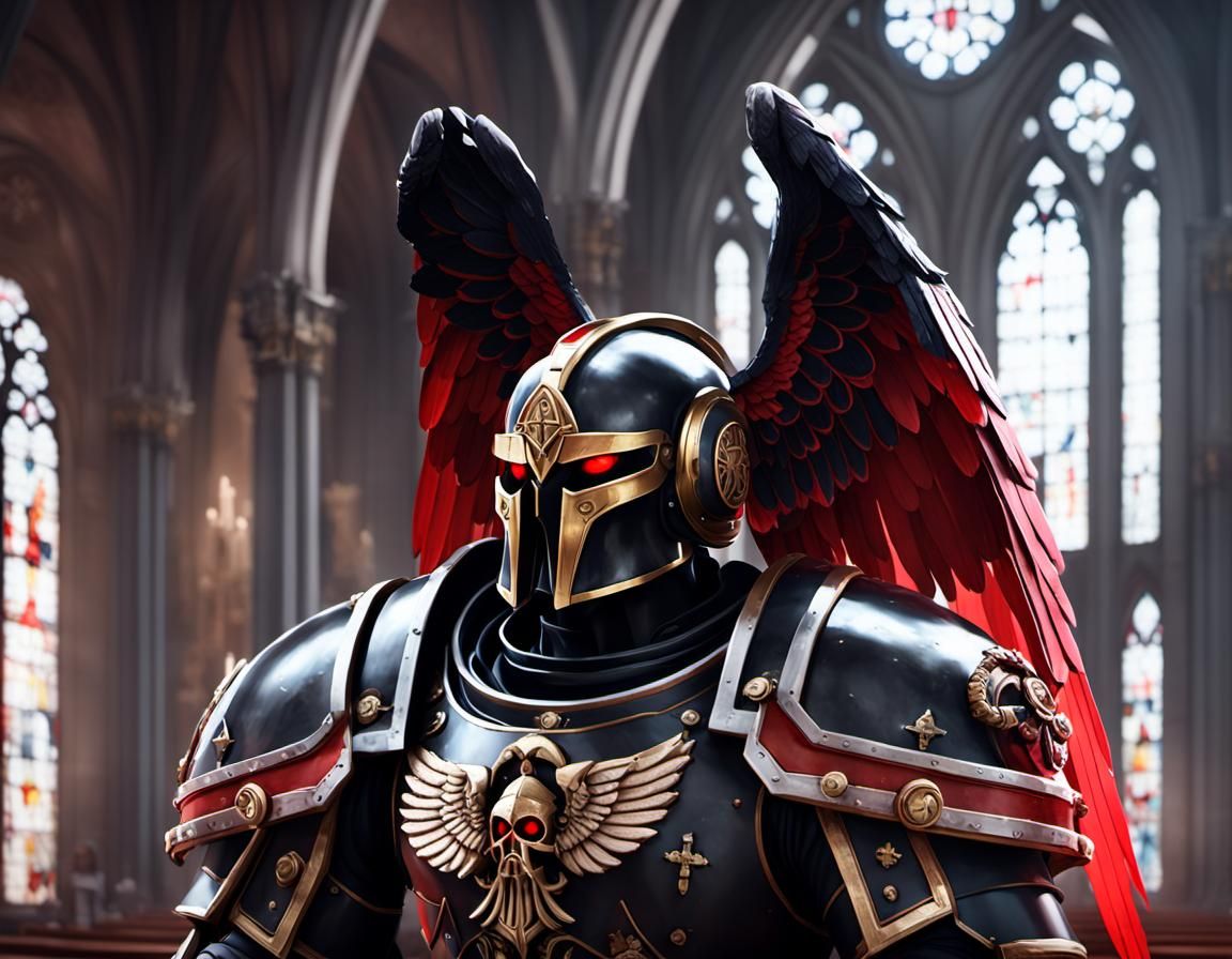 Angel Crying Over Helmet: Anime 3D Art