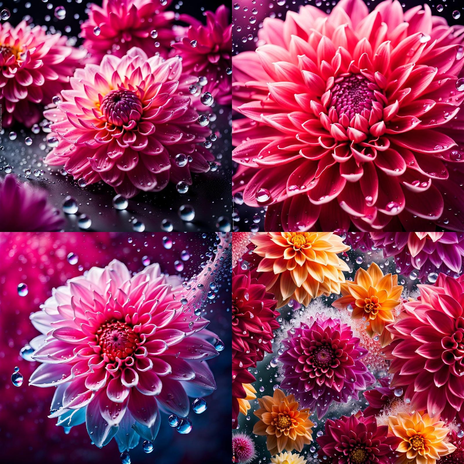 Dahlias Flowers