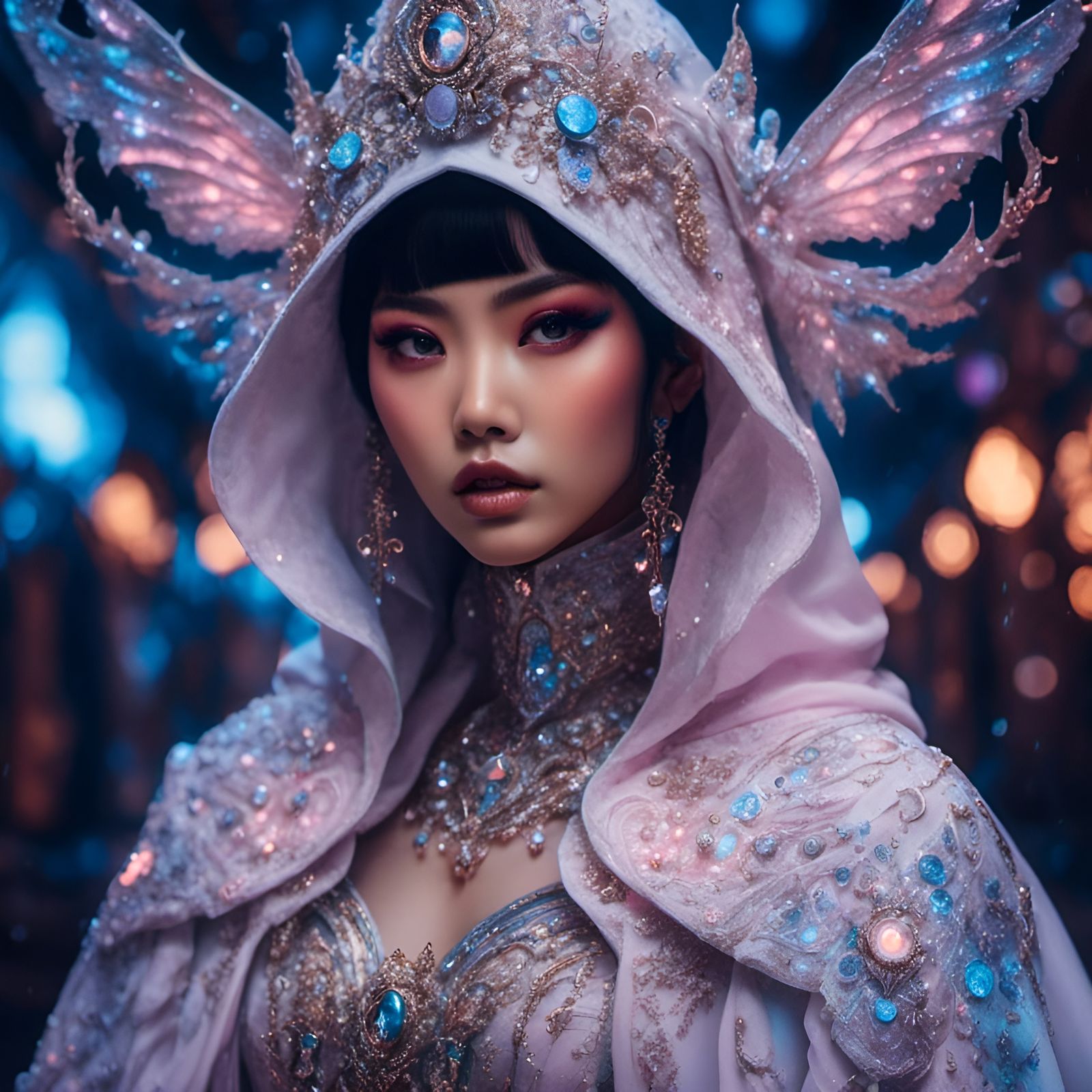 Ornate Gothic Asian Model in Cosmic Village