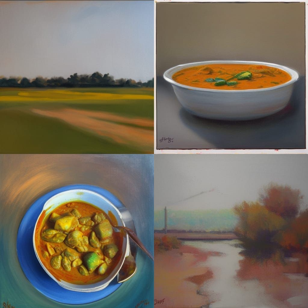 Regionalist Farm Landscape Painting