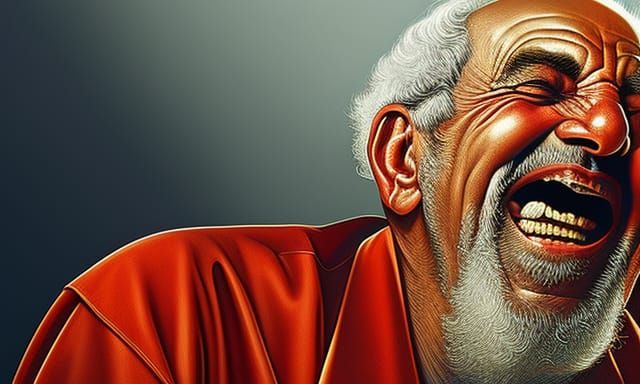 Laughing Old Men: Cel-Shaded Album Cover Art