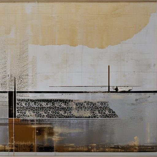 Coffee Stain in Style of Sigmar Polke