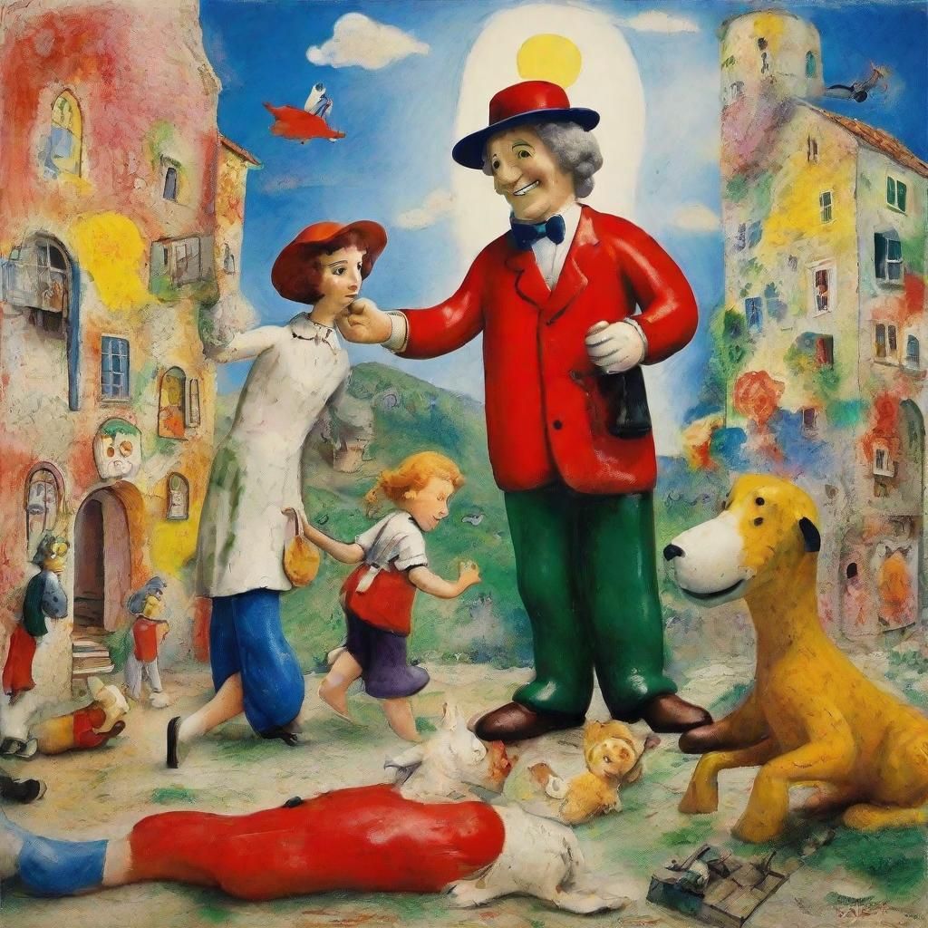 America's Choice: Propaganda Art in Chagall Aardman Style