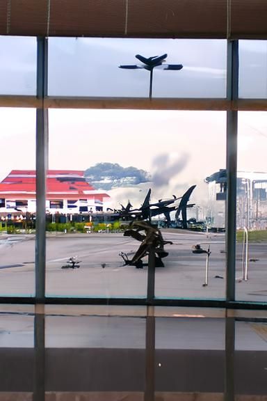 Singapore Airport Under Assault: Destruction and Conflict