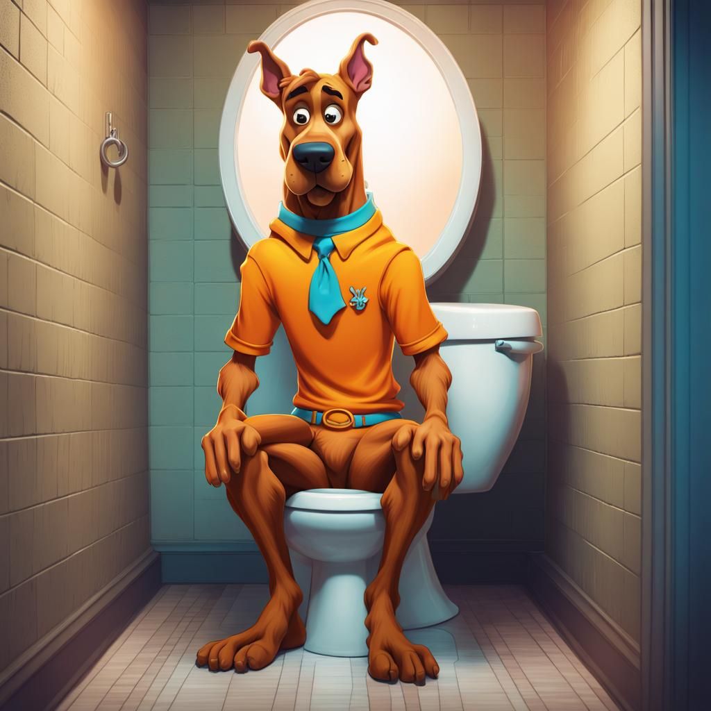 Scooby Doo does a Poo
