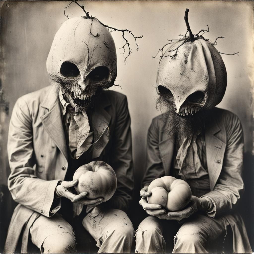 Surreal Dummies in Tattered Clothes: Polaroid Style